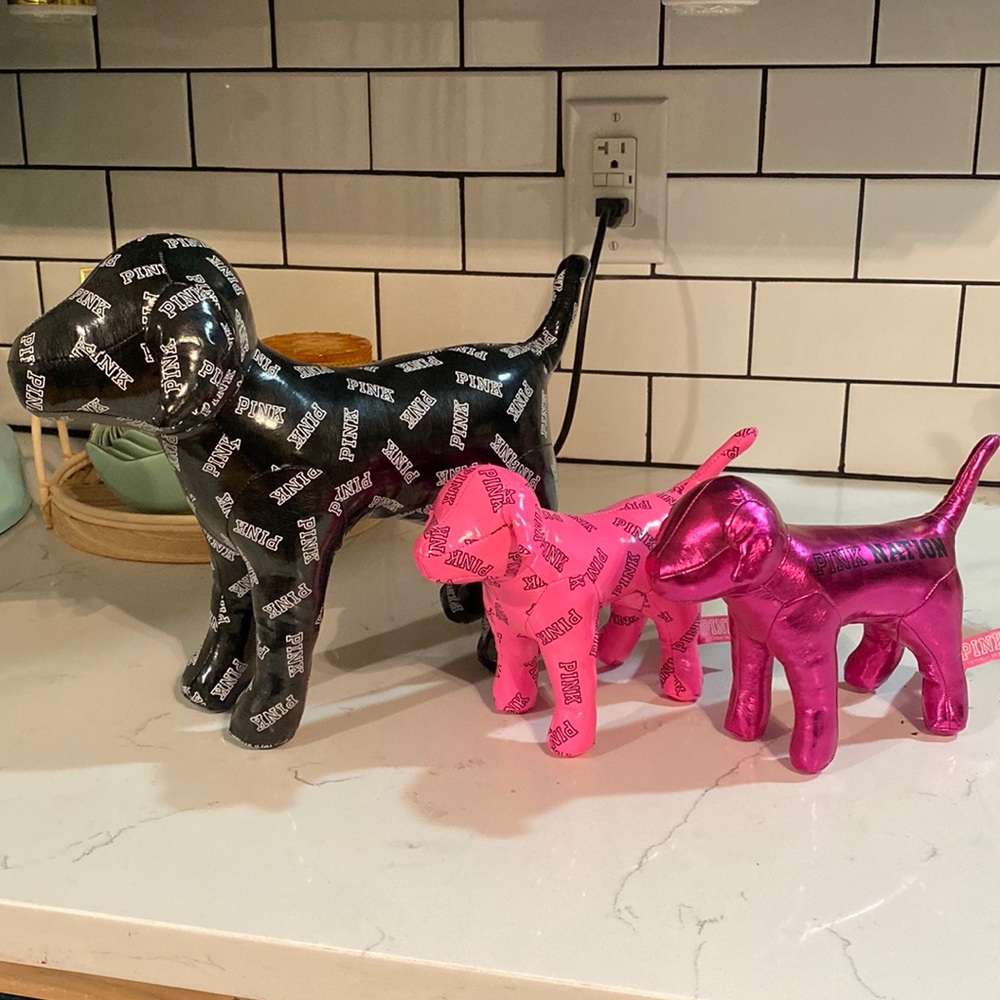 PINK Dog Plushie Bundle